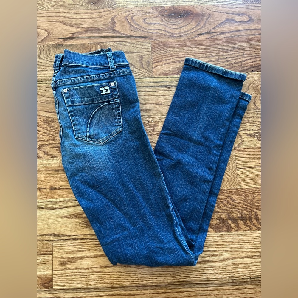 Joe’s cigarette (strait) jean — size 28, mid rise (not high waisted)